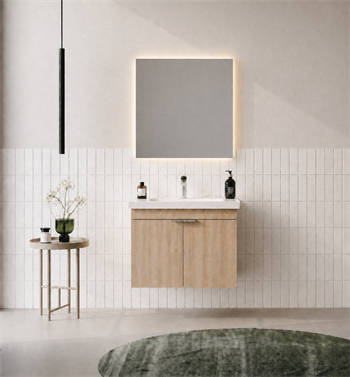 Orka Desna 60 cm, Budva, Banyo Dolabı Takımı, (Düz Ayna), 5008542