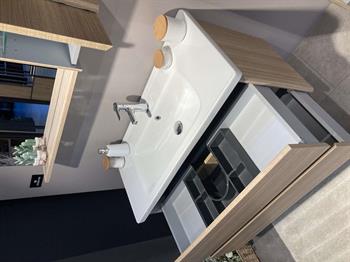 Orka Düden 100 cm Meşe Banyo Dolabı Takımı