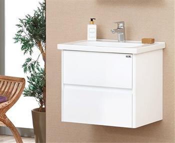 Orka Duden 60 cm Beyaz Banyo Dolabı Alt Modül ve Lavabo
