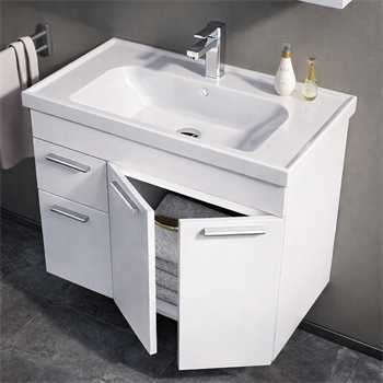 Orka Enez Banyo Dolabı Takımı, 100 cm, Beyaz (Dolaplı Ayna), 5000305