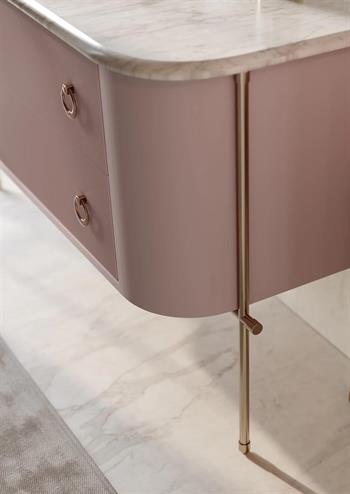 Orka Felice 140 cm Pudra Banyo Dolabı Alt Modül ve Lavabo