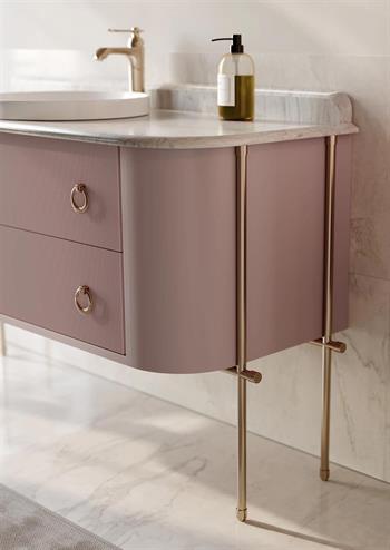 Orka Felice 140 cm Pudra Banyo Dolabı Alt Modül ve Lavabo