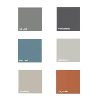 Orka Ferla 60 cm Mat Mavi Banyo Dolabı Takımı