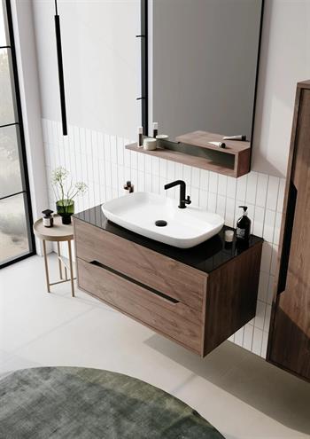 Orka Galia Banyo Dolabı Takımı, 100 cm, Lidya (Led Aydınlatmalı Ayna), 5000314