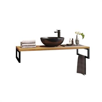 Orka Kestel 95 cm Ceviz Banyo Dolabı Takımı