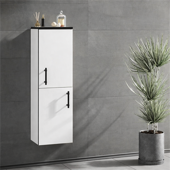 Orka Knidos 30 cm Beyaz Banyo Boy Çamaşır Dolabı, 3000986