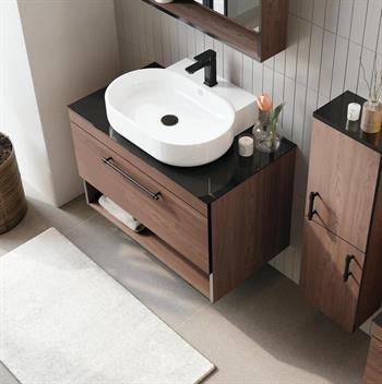 Orka Knidos 90 cm Navaro Banyo Dolabı Alt Modül ve Lavabo, 5001385