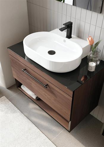 Orka Knidos 90 cm Navaro Banyo Dolabı Alt Modül ve Lavabo, 5001385
