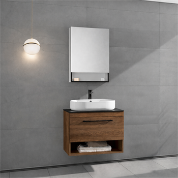 Orka Knidos Banyo Dolabı Takımı, 70 cm, Navaro (Dolaplı Ayna), 5000344