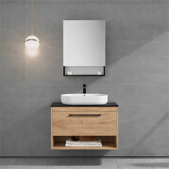 Orka Knidos Banyo Dolabı Takımı, 70 cm, Legnona (Dolaplı Ayna), 5000346