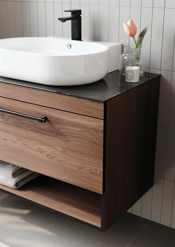 Orka Knidos Banyo Dolabı Takımı, 90 cm, Navaro (Led Spotlu Ayna), 5000349