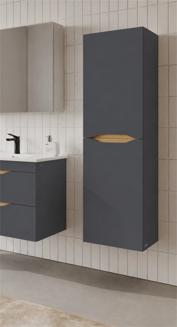 Orka Lena 40 cm Boy Dolabı Mat Antrasit, 3009969
