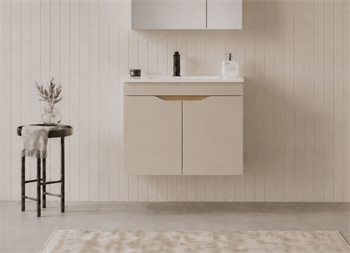 Orka Lena 65 cm Çöl beji Banyo Dolabı Alt Modül Ve Lavabo (Kapaklı), 5007998