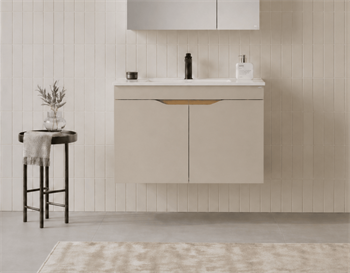 Orka Lena 85 cm Çöl Beji Banyo Dolabı Alt Modül Ve Lavabo (Kapaklı), 5008001