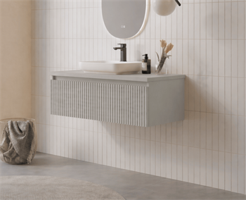Orka Lentia 100 cm Mat Kaşmir Banyo Dolabı Alt Modül Ve Lavabo, 5007088