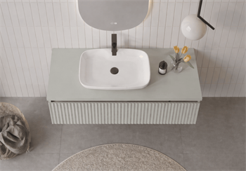Orka Lentia 100 cm Mat Kaşmir Banyo Dolabı Alt Modül Ve Lavabo, 5007088