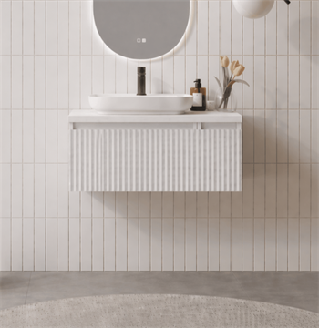 Orka Lentia 80 cm Mat Beyaz Banyo Dolabı Alt Modül Ve Lavabo, 5007081