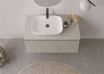 Orka Lentia 80 cm Mat Kaşmir Banyo Dolabı Alt Modül Ve Lavabo, 5007083