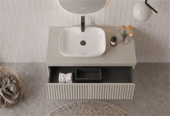 Orka Lentia 80 cm Mat Kaşmir Banyo Dolabı Alt Modül Ve Lavabo, 5007083
