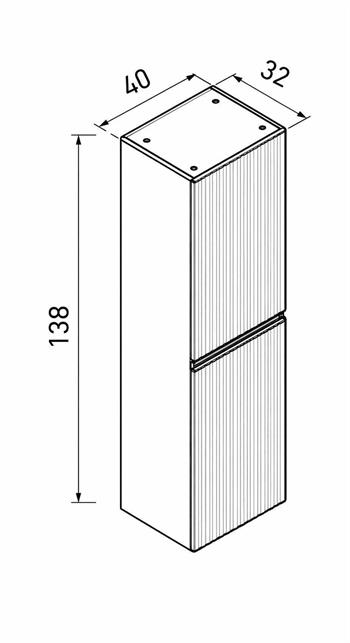Orka Lentia Boy Dolabı, Mat Kaşmir, 3009240