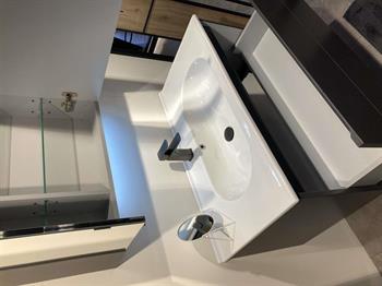 Orka Likya 80 cm Mat Antrasit Banyo Dolabı Takımı