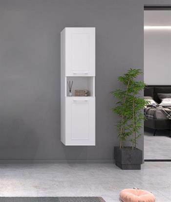 Orka Limpo 35 cm Beyaz Banyo Boy Çamaşır Dolabı