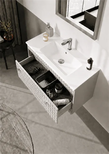 Orka Lipari 80 cm Mat Vizon Banyo Dolabı Alt Modül Ve Lavabo (Asma-Krom Kulp), 5008982