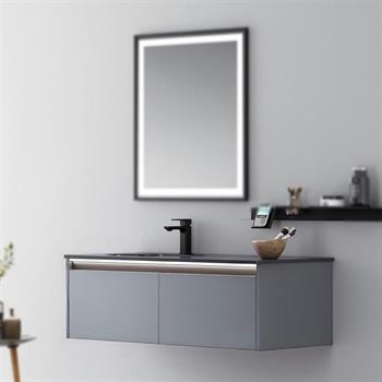 Orka Lisbon 110 cm Gri Banyo Dolabı Alt Modül ve Lavabo