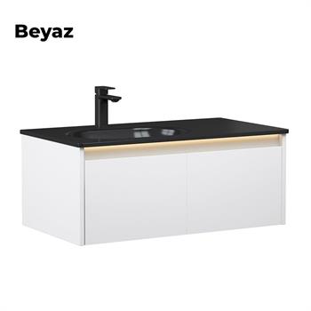 Orka Lisbon 90 cm Beyaz Banyo Dolabı Alt Modül ve Lavabo