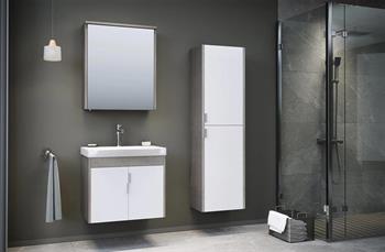 Orka Luna 40 cm Gri Banyo Boy Çamaşır Dolabı