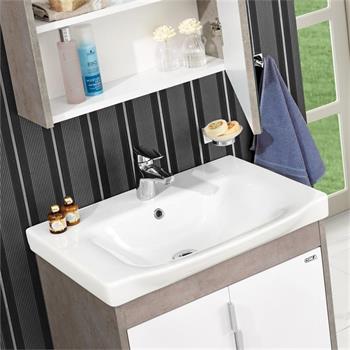 Orka Luna 65 cm Gri Banyo Dolabı Takımı