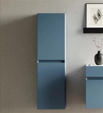 Orka Lusso 40 cm Mavi Banyo Boy Çamaşır Dolabı