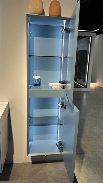 Orka Lusso 40 cm Mavi Banyo Boy Çamaşır Dolabı