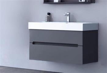 Orka Malta 100 cm Mat Antrasit Banyo Dolabı Takımı