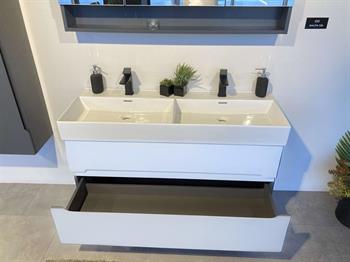 Orka Malta 120 cm Beyaz Banyo Dolabı Alt Modül ve Lavabo