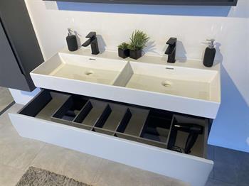 Orka Malta 120 cm Beyaz Banyo Dolabı Alt Modül ve Lavabo