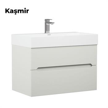 Orka Malta 80 cm Kaşmir Banyo Dolabı Alt Modül ve Lavabo