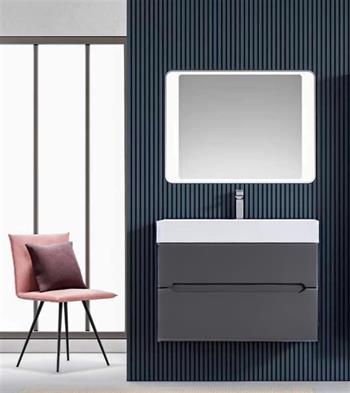 Orka Malta 80 cm Mat Antrasit Banyo Dolabı Takımı