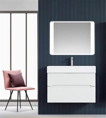 Orka Malta 80 cm Mat Beyaz Banyo Dolabı Takımı