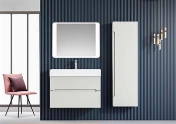 Orka Malta 80 cm Mat Kaşmir Banyo Dolabı Takımı