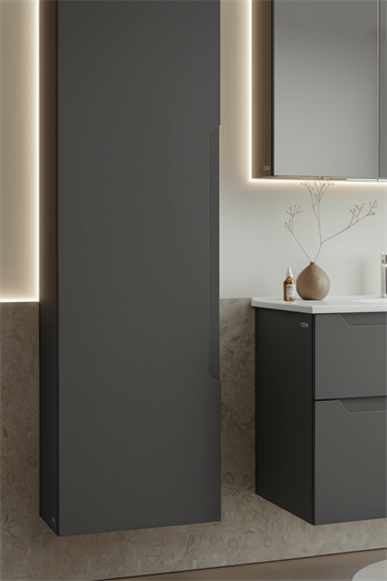 Orka Messina 40 cm Mat Antrasit Banyo Boy Dolabı