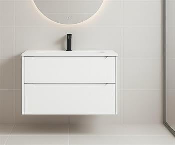 Orka Messina 65 cm Mat Beyaz Banyo Dolabı Alt Modül Ve Lavabo