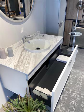 Orka Molino 122 cm Mat Kaşmir Lake Banyo Dolabı Takımı