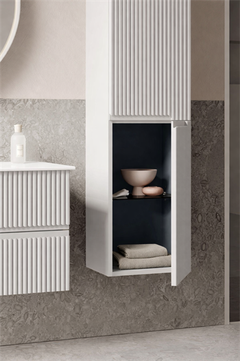 Orka Moonlight 40 cm Lake Mat Beyaz Banyo Boy Çamaşır Dolabı, 3001318