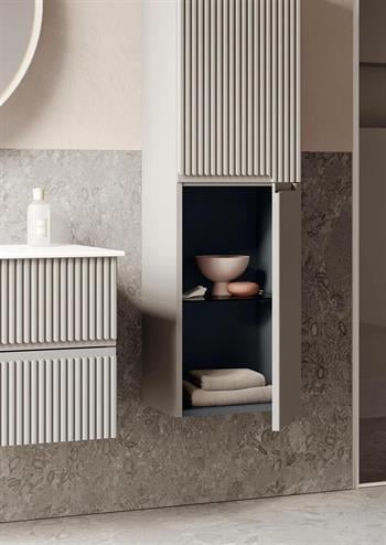 Orka Moonlight 40 cm Vizon Banyo Boy Çamaşır Dolabı