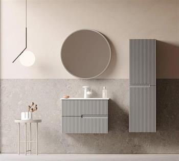 Orka Moonlight Banyo Dolabı Takımı, 70 cm, Lake Mat Vizon (Ledli Ayna), 5000438