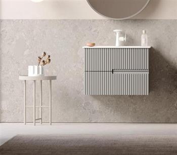 Orka Moonlight 70 cm Vizon Banyo Dolabı Alt Modül ve Lavabo