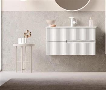 Orka Moonlight 90 cm Lake Mat Beyaz Banyo Dolabı Alt Modül ve Lavabo, 5006081