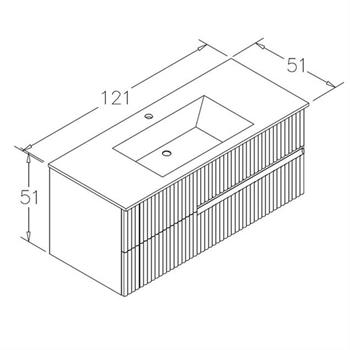 Orka Moonlight 90 cm Gri Banyo Dolabı Alt Modül ve Lavabo