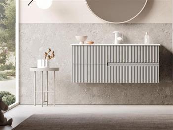 Orka Moonlight 90 cm Vizon Banyo Dolabı Alt Modül ve Lavabo